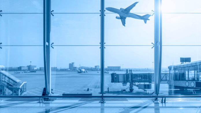 Terminal bandara di sebagai simbol layanan navigasi udara
