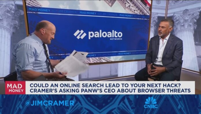 CEO Palo Alto Networks Nikesh Arora saat membahas risiko keamanan Agentic AI di browser bagi enterprise.